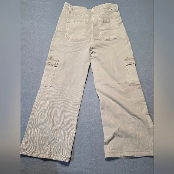 Risen Jeans EUC Beige Cargo Pants Waist 32 Iseam 28 - Picture 2 of 5